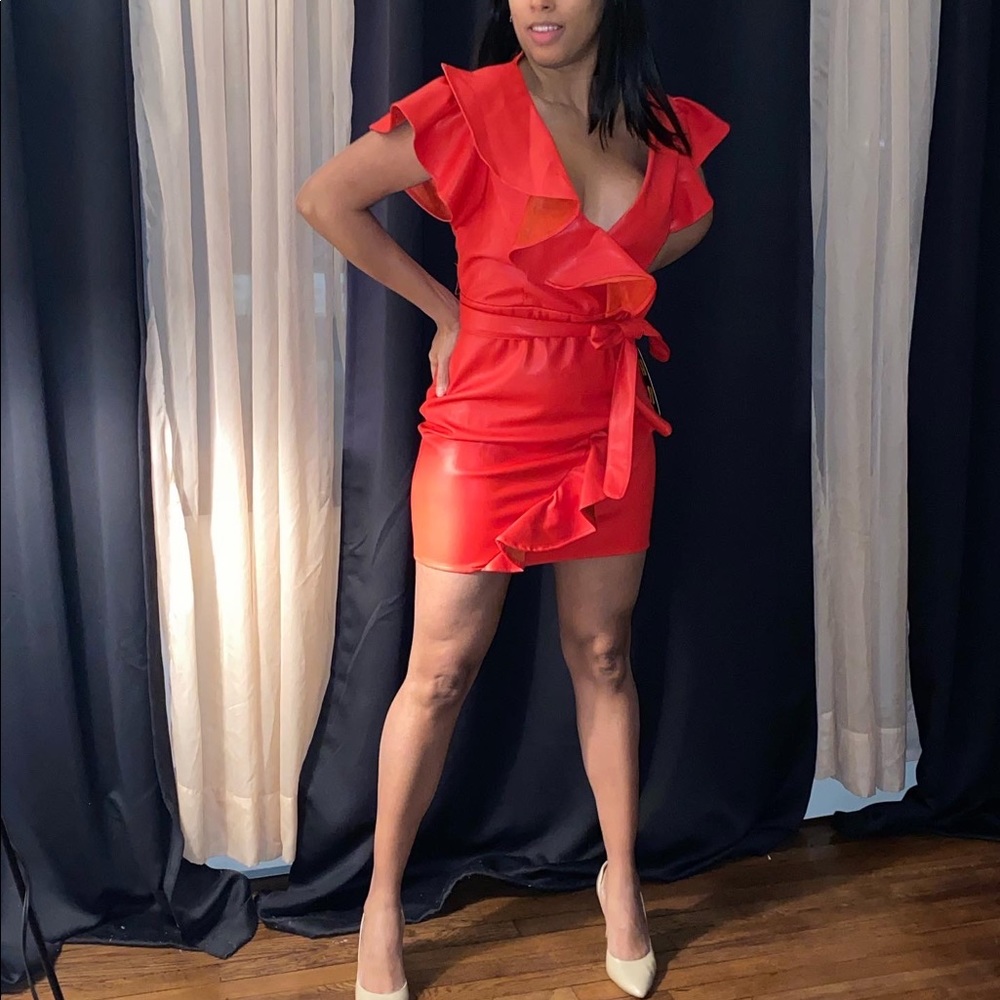 Babe dress, color red, size L